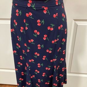 Talbots Cherry Skirt